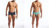 Dark blue and teal men’s briefs with smooth form fitting design featured in trunks vs briefs 2026 underwear article