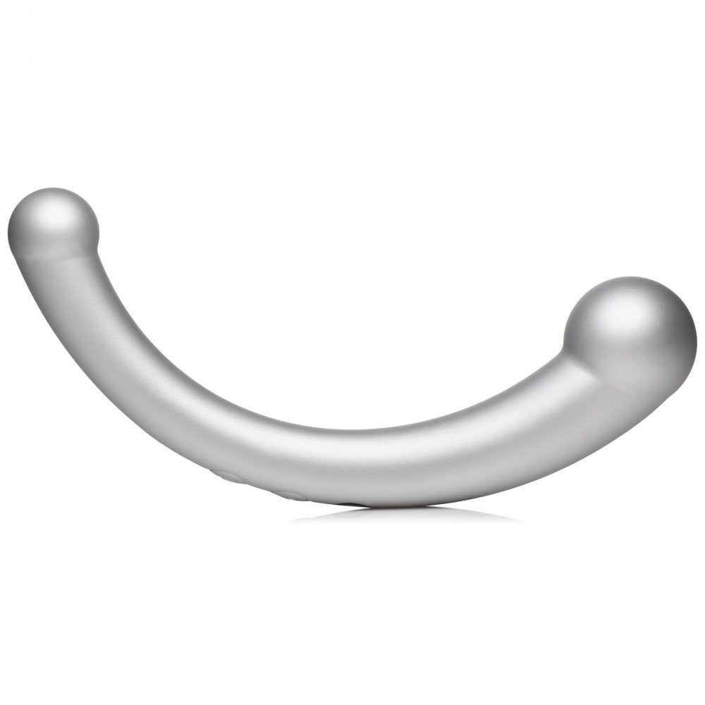 10X Vibra-Crescent Vibrating Silicone Dual-Ended Dildo - DealByEthan.gay loves Master Series