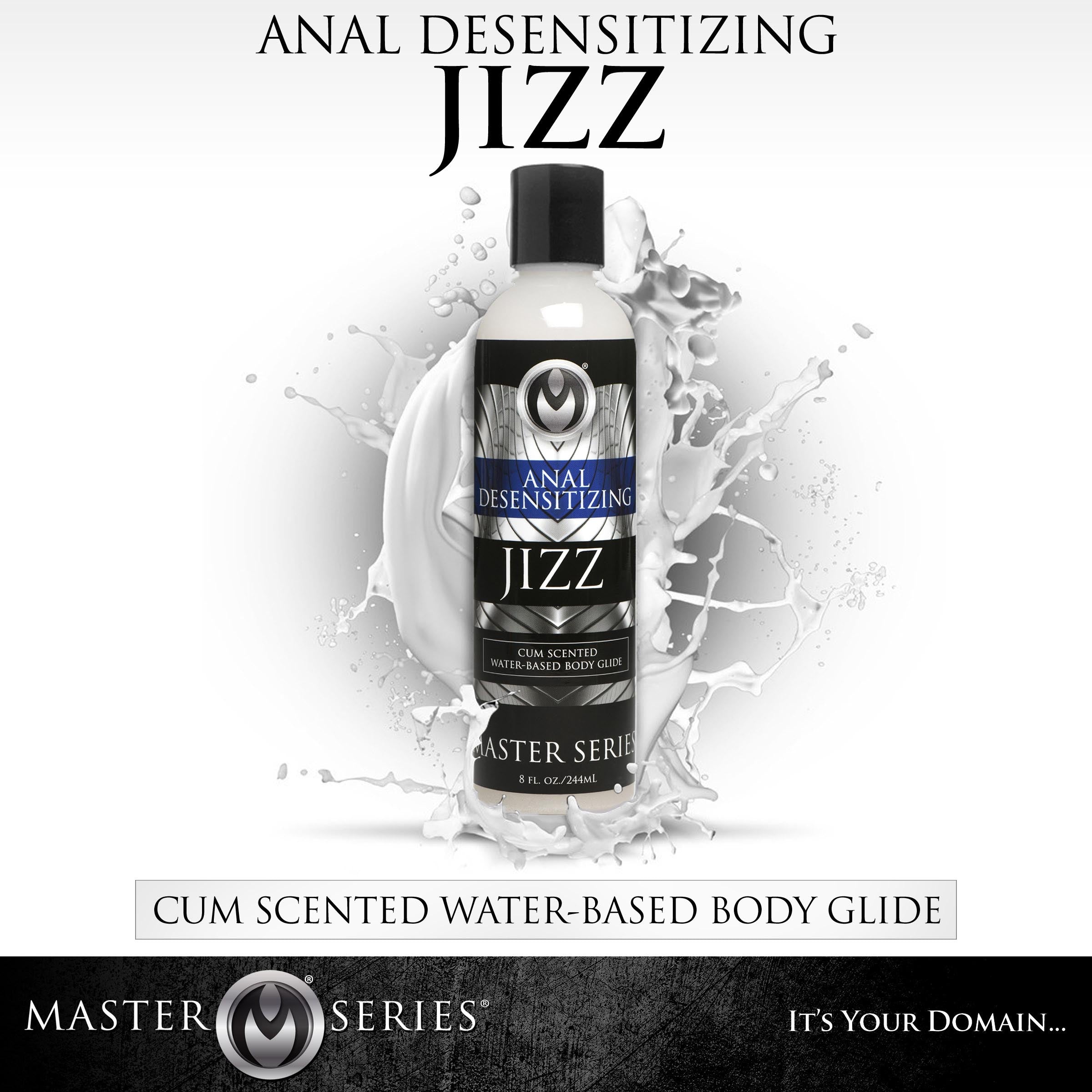 8.5oz Jizz Cum Scented Desensitizing Lube - DealByEthan.gay loves Master Series