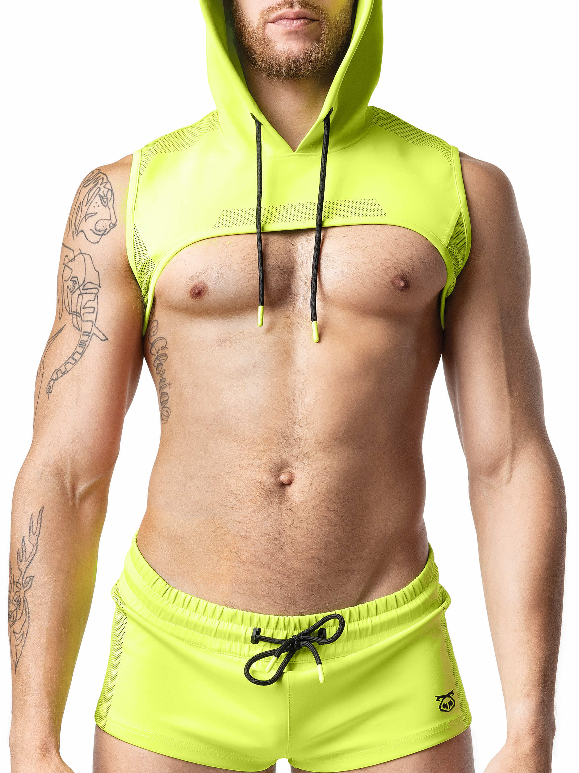 ACID HOODED CROP TOP - DealByEthan.gay loves Nasty Pig