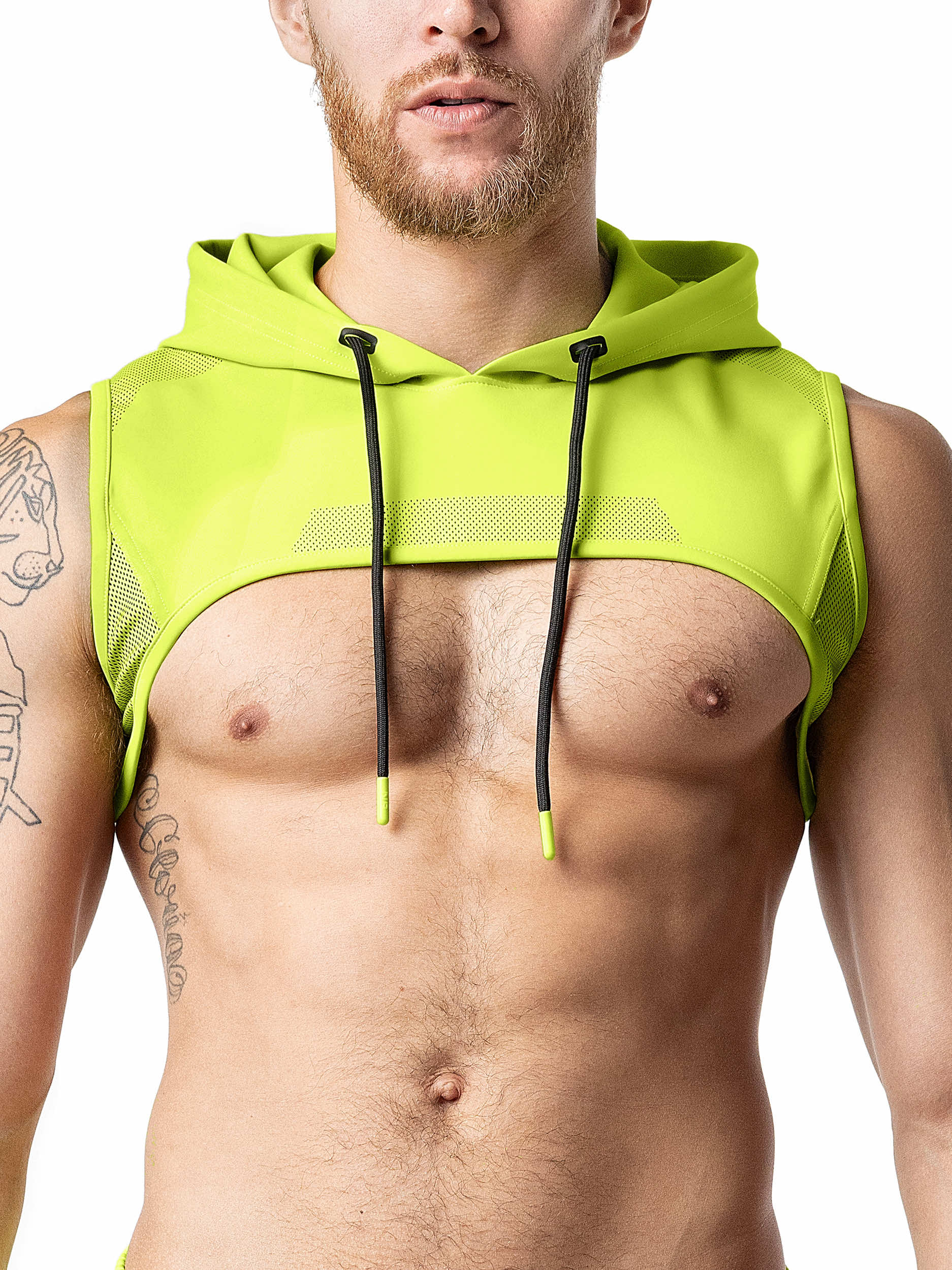 ACID HOODED CROP TOP - DealByEthan.gay loves Nasty Pig