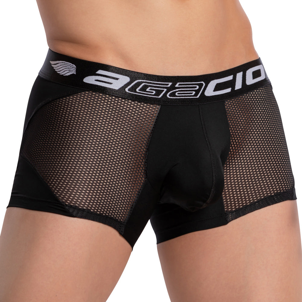 Agacio AGG074 Athletic Mesh Boxer Trunk - DealByEthan.gay loves Agacio