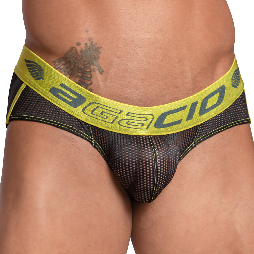 Agacio AGJ029 Mesh Back Bkini Brief - DealByEthan.gay loves Agacio