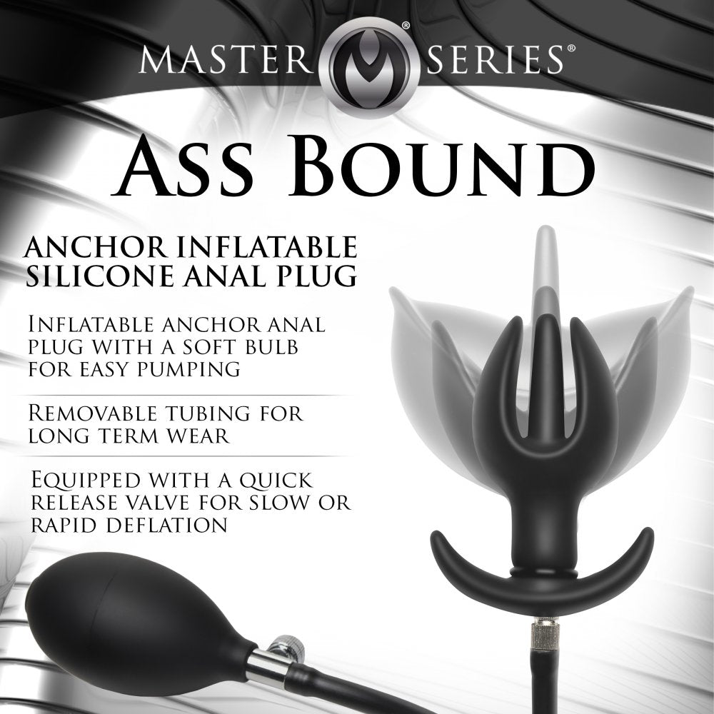 Ass Bound Anchor Inflatable Silicone Anal Plug - DealByEthan.gay loves Master Series