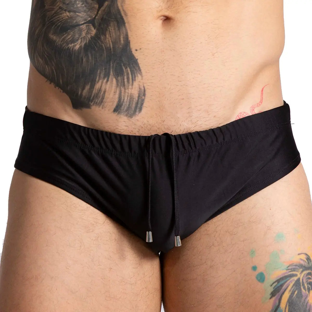 BRAZILIAN BLACK SWIM BRIEF - Black swimsuit for men