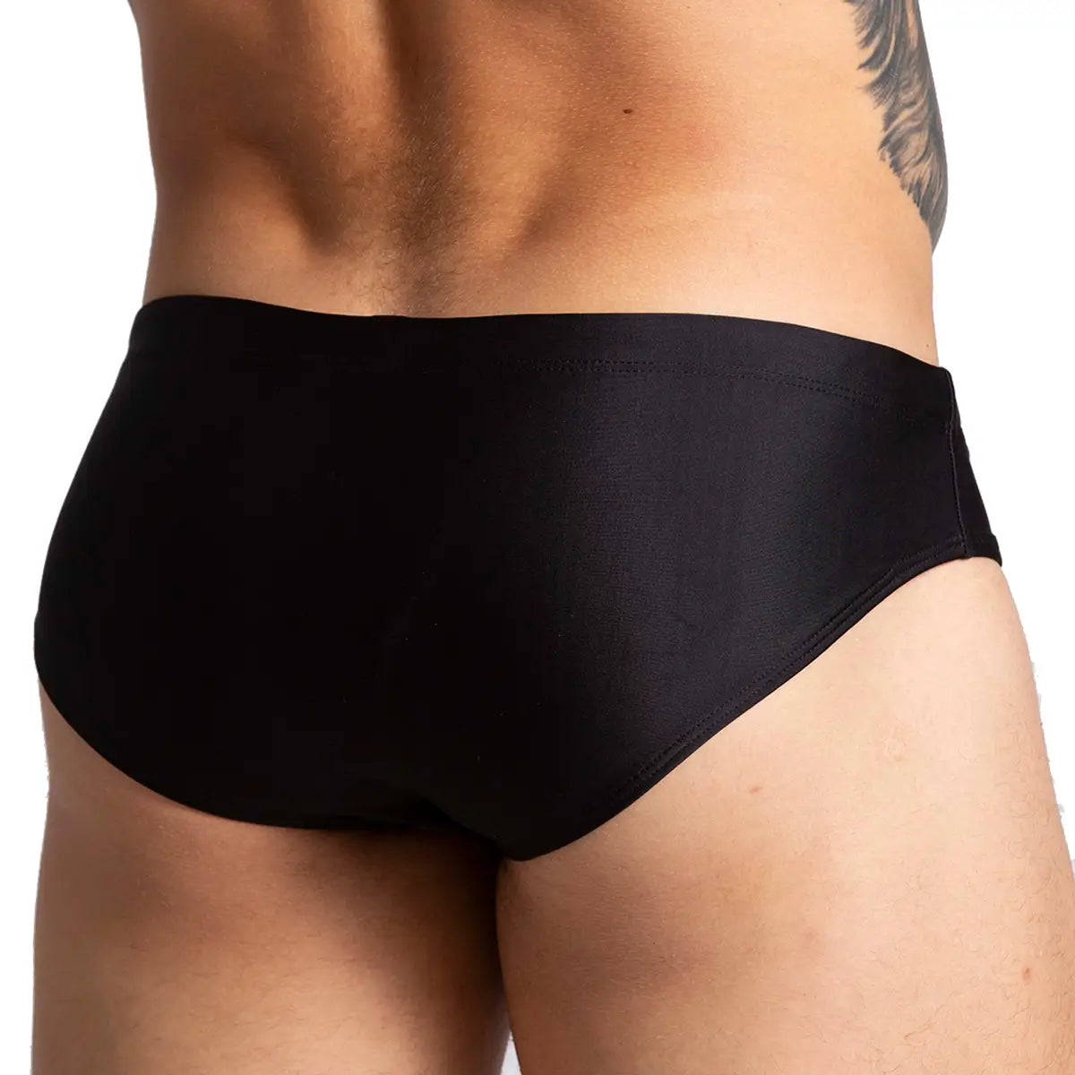 BRAZILIAN BLACK SWIM BRIEF - Black swimsuit for men