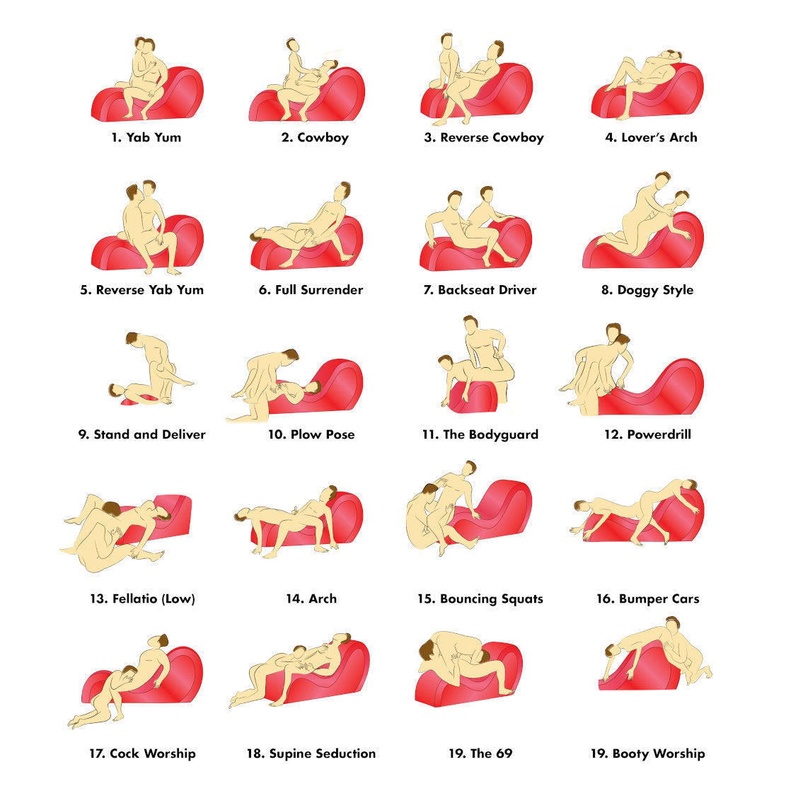 Black Detachable Kinky Couch Sex Chaise with Love Pillows - DealByEthan.gay loves Master Series