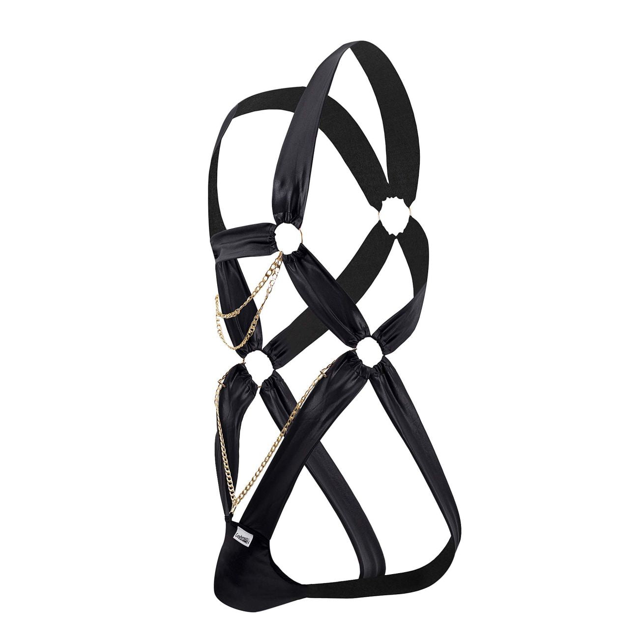 CandyMan 99695 Harness Bodysuit Color Black - DealByEthan.gay loves CandyMan