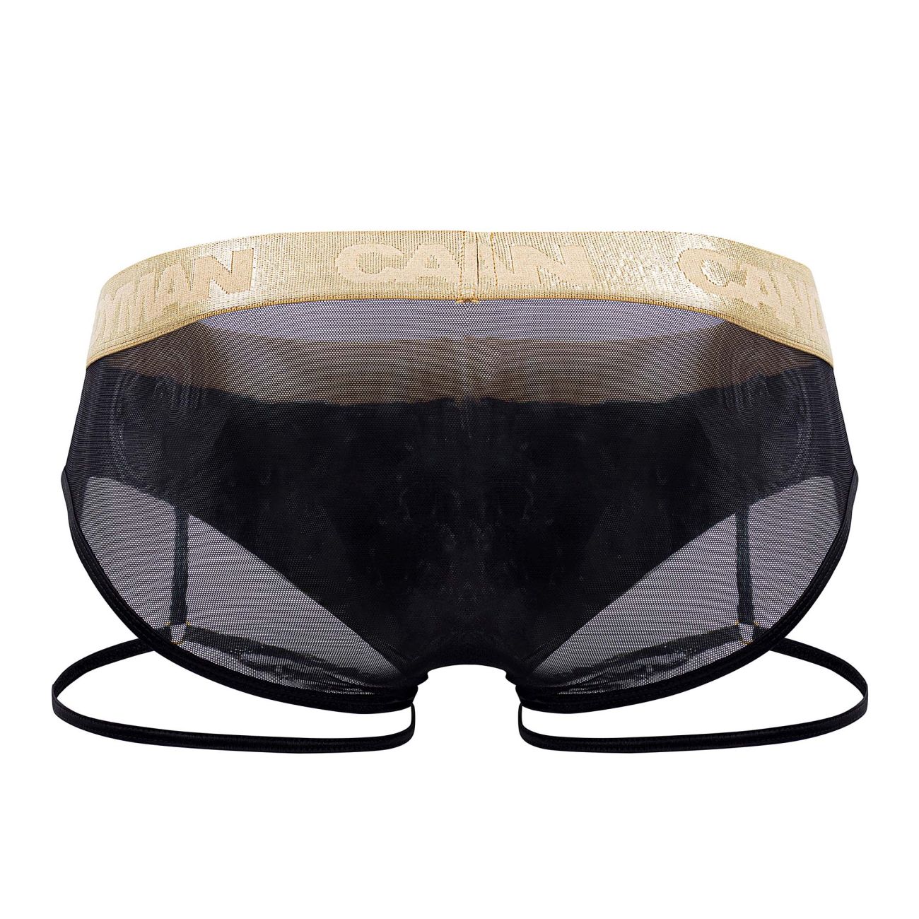 CandyMan 99722 Garter Mesh Briefs Color Black - DealByEthan.gay loves CandyMan