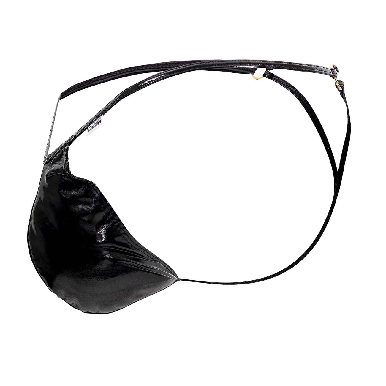 CandyMan 99738 Gloss G-String Color Black - DealByEthan.gay loves CandyMan