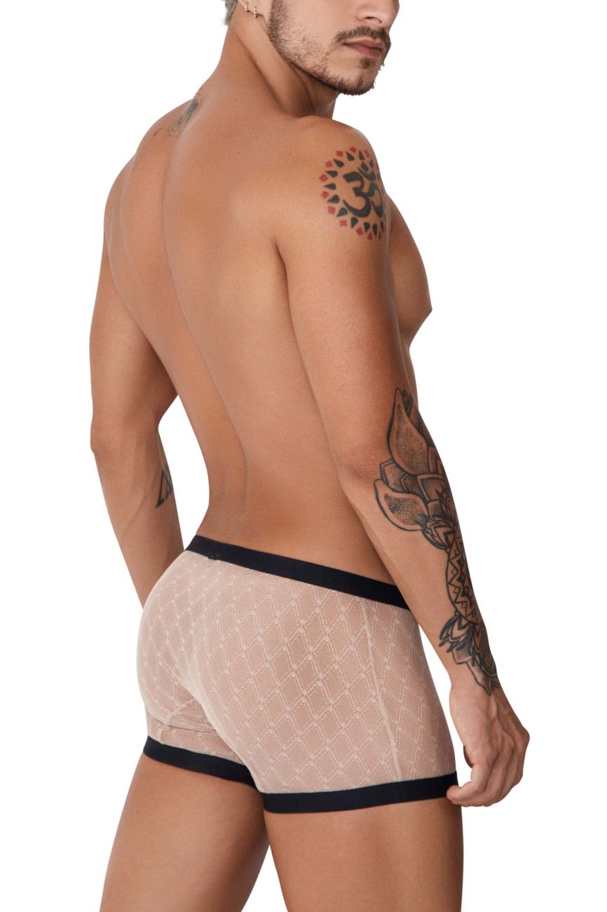 CandyMan 99750 Lace Trunks Color Nude-Black - DealByEthan.gay loves CandyMan
