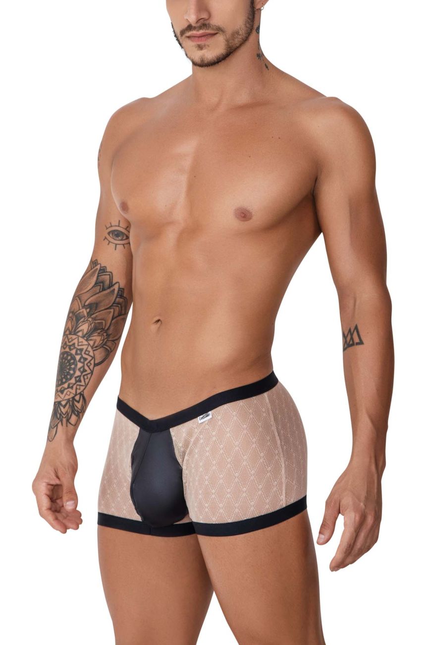 CandyMan 99750 Lace Trunks Color Nude-Black - DealByEthan.gay loves CandyMan