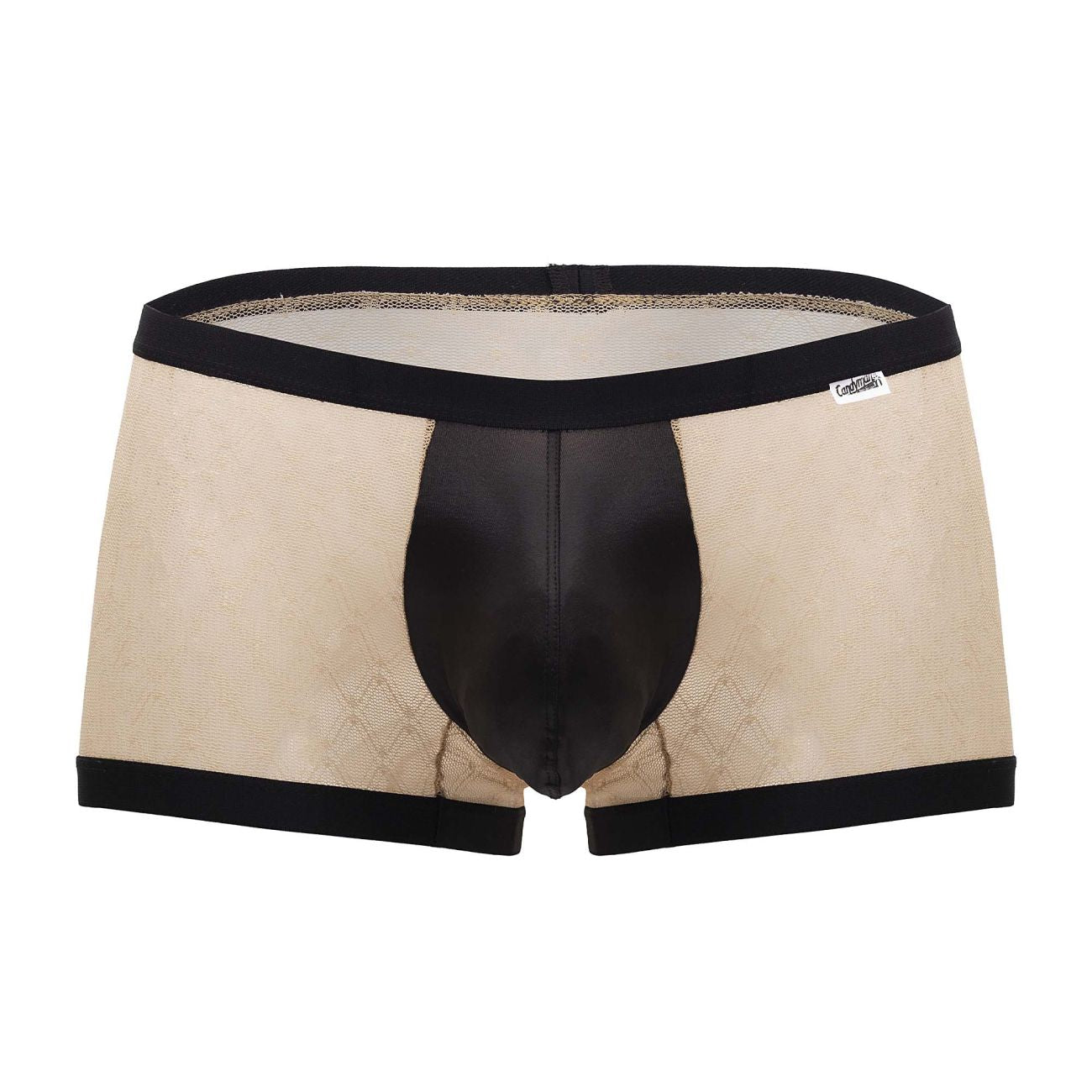 CandyMan 99750 Lace Trunks Color Nude-Black - DealByEthan.gay loves CandyMan