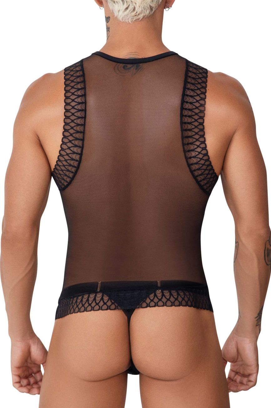 CandyMan 99758 Mesh Tank Top Color Black - DealByEthan.gay loves CandyMan