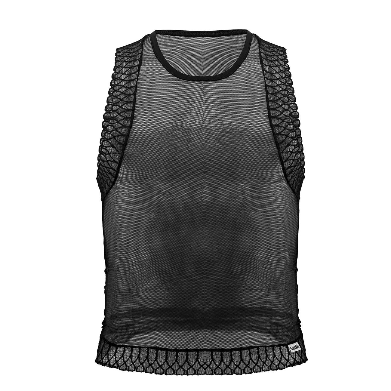 CandyMan 99758 Mesh Tank Top Color Black - DealByEthan.gay loves CandyMan