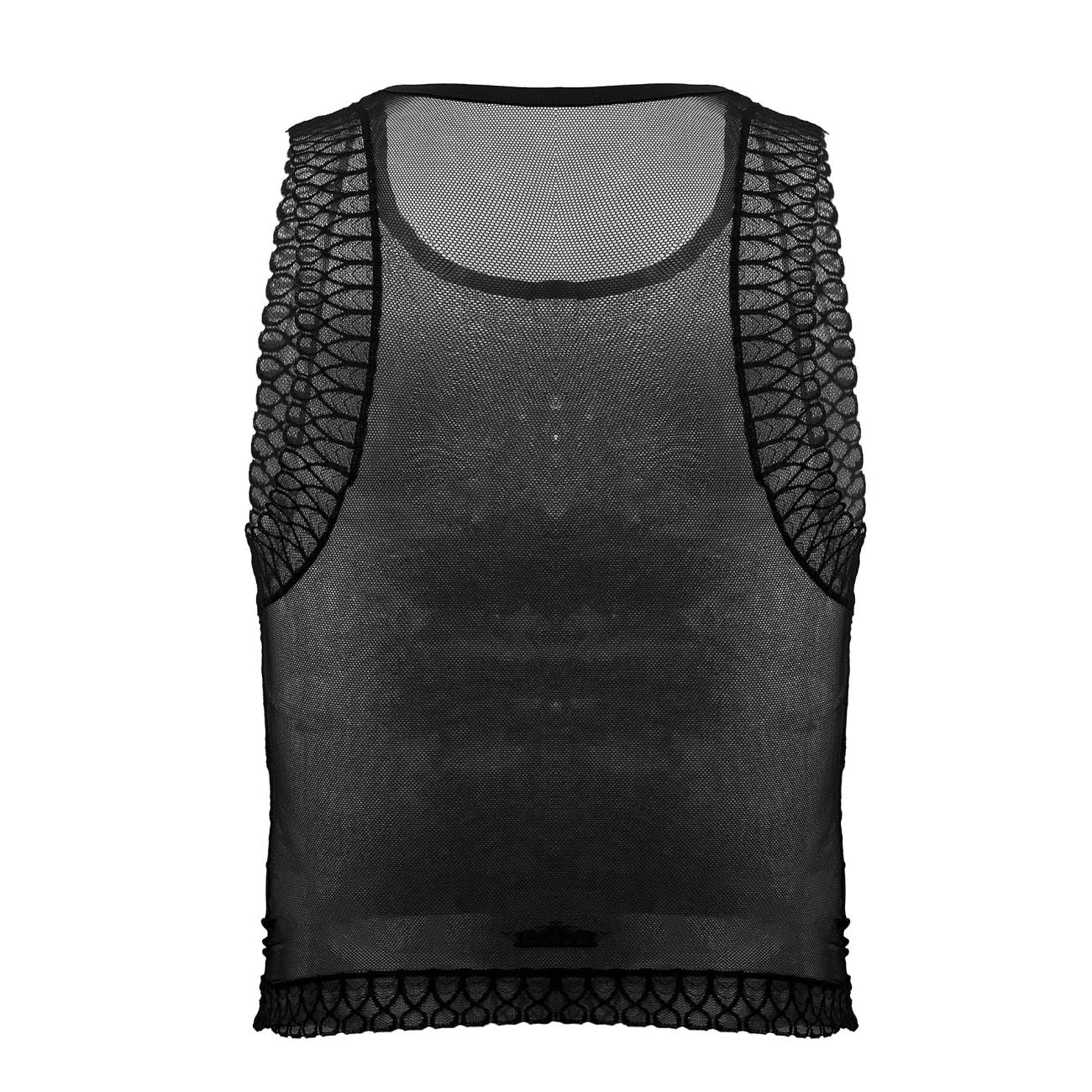 CandyMan 99758 Mesh Tank Top Color Black - DealByEthan.gay loves CandyMan
