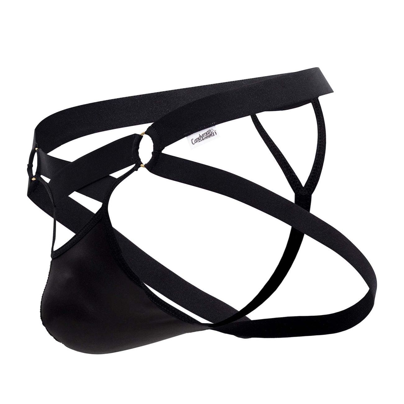 CandyMan 99761 Jock G-String Color Black - DealByEthan.gay loves CandyMan