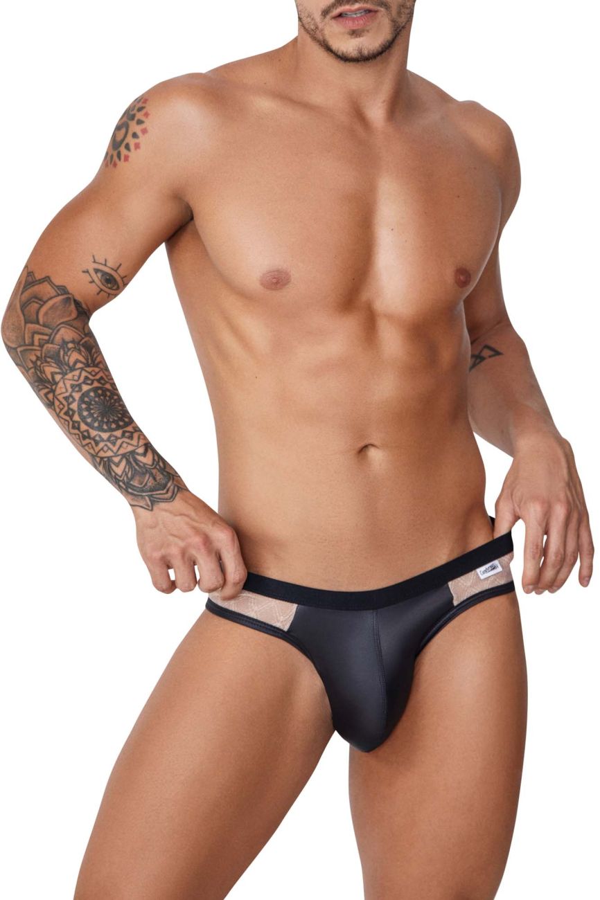 CandyMan 99763 Lace Jockstrap Color Nude-Black - DealByEthan.gay loves CandyMan