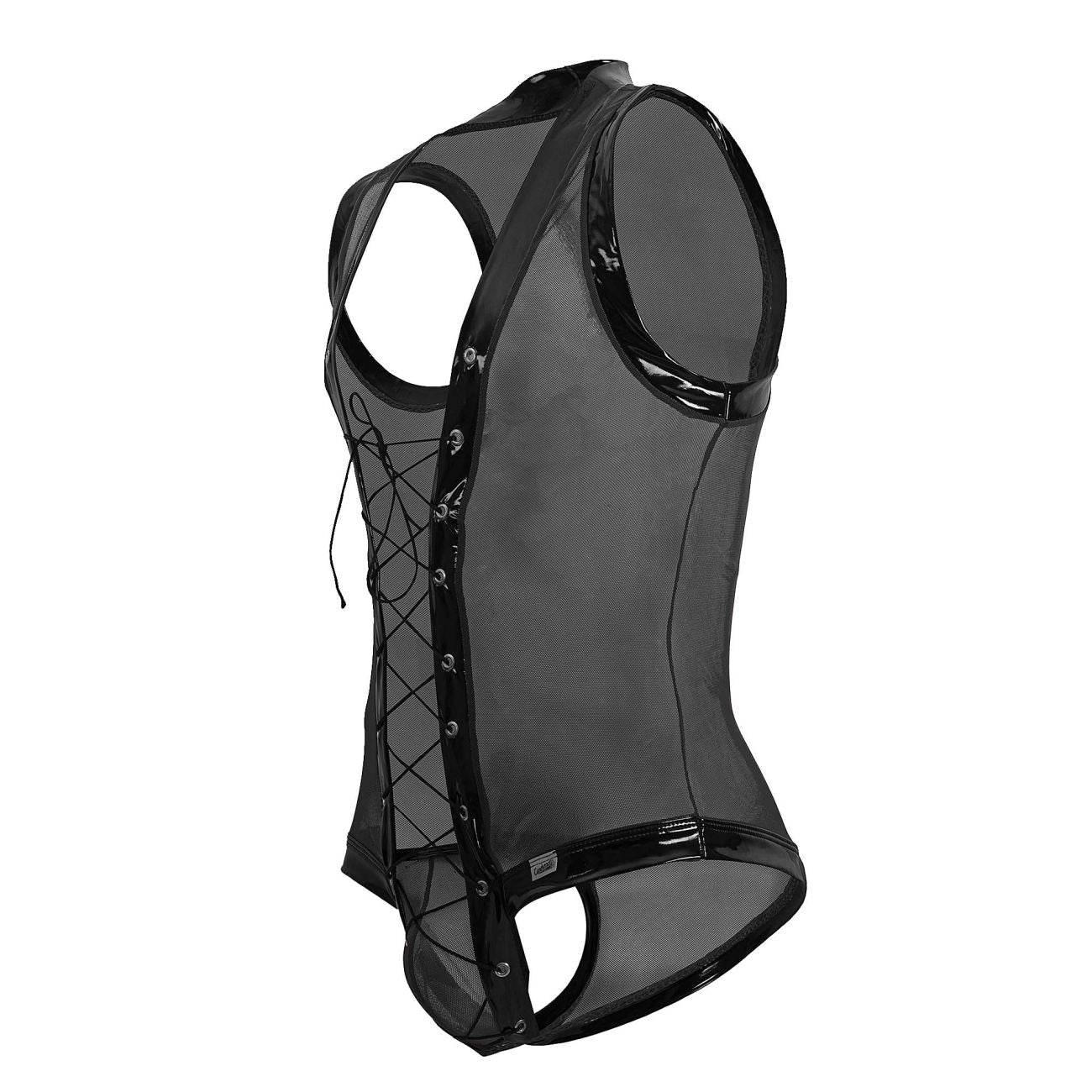 CandyMan 99774 Gladiator Bodysuit Color Black - DealByEthan.gay loves CandyMan