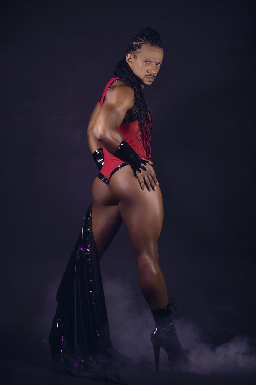 CandyMan 99774 Gladiator Bodysuit Color Red - DealByEthan.gay loves CandyMan