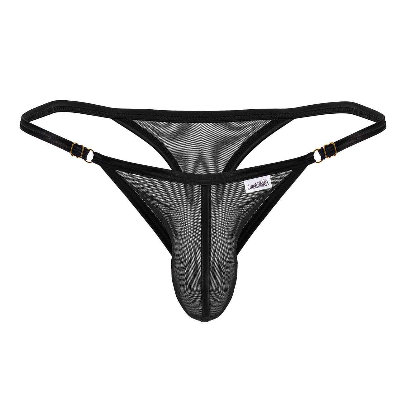 CandyMan 99776 Mesh Thongs Color Black - DealByEthan.gay loves CandyMan