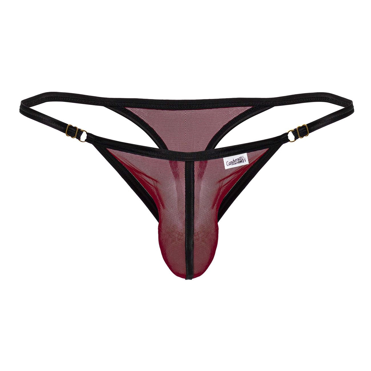 CandyMan 99776 Mesh Thongs Color Burgundy - DealByEthan.gay loves CandyMan