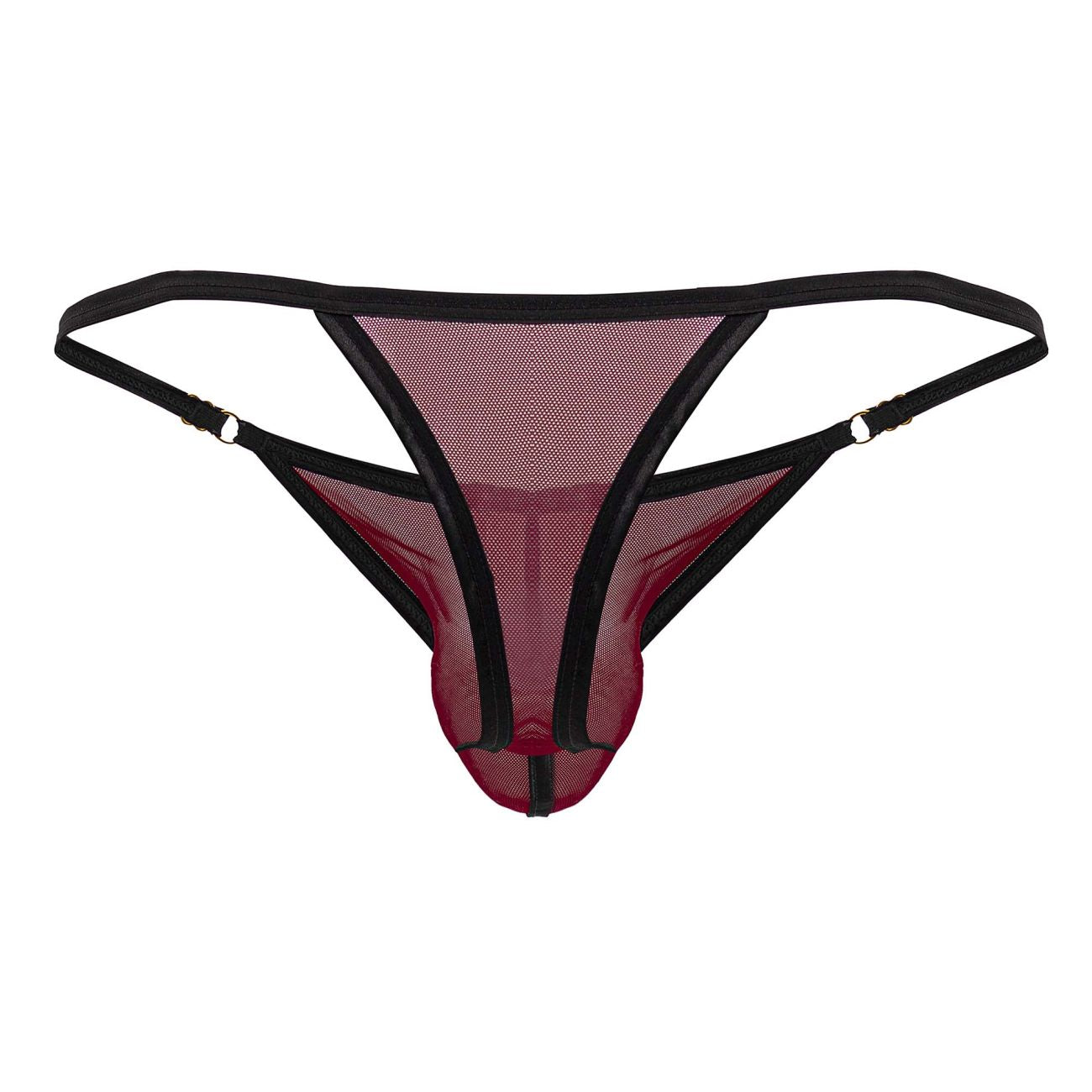CandyMan 99776 Mesh Thongs Color Burgundy - DealByEthan.gay loves CandyMan