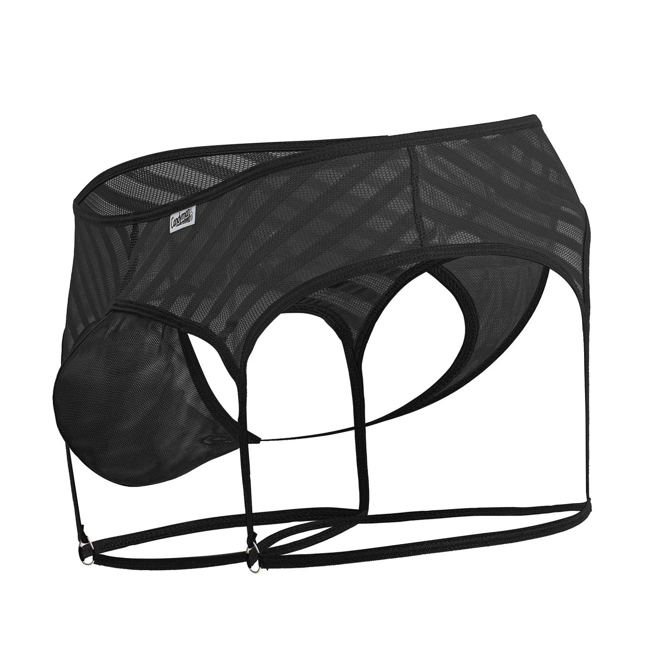 CandyMan 99792 Mesh Garter Thongs Color Black - DealByEthan.gay loves CandyMan