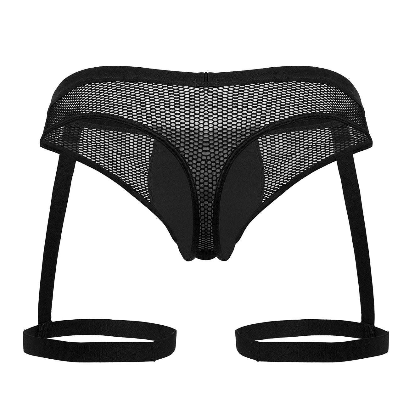 CandyMan 99798 Garter Mesh Thongs Color Black - DealByEthan.gay loves CandyMan