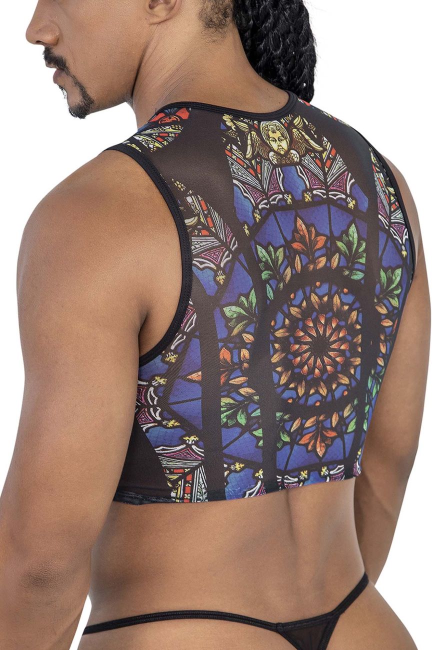 CandyMan 99805 Stained Glass Tank Top Color Black-Print - DealByEthan.gay loves CandyMan