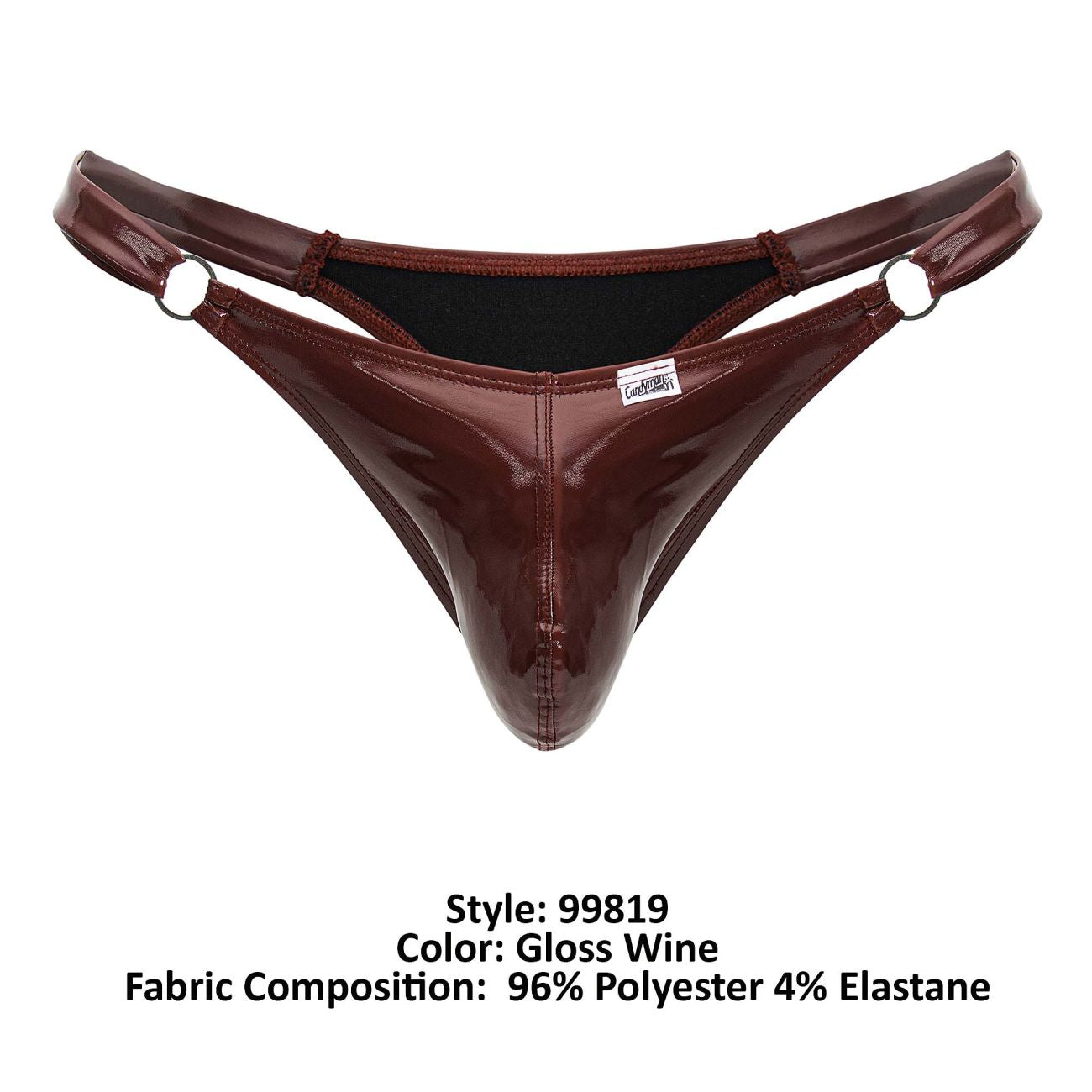 CandyMan 99819 Dom Thongs Color Gloss Wine - DealByEthan.gay loves CandyMan