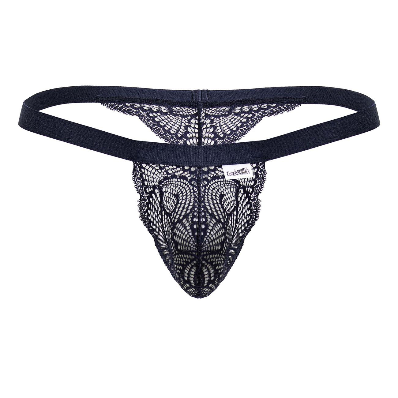 CandyMan 99823 Lace Thongs Color Blue - DealByEthan.gay loves CandyMan