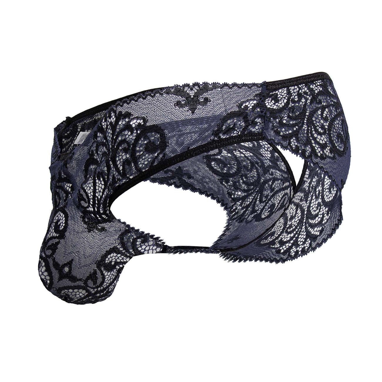 CandyMan 99830 Lace Briefs Color Black-Navy - DealByEthan.gay loves CandyMan