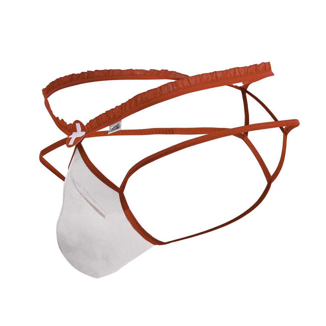 CandyMan 99833 Murse Thongs Color Red-White - DealByEthan.gay loves CandyMan