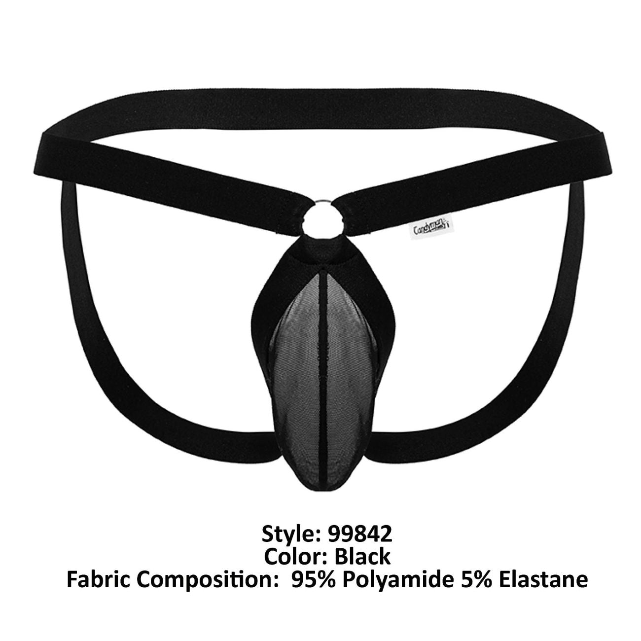 CandyMan 99842 Mesh Jockstrap Color Black - DealByEthan.gay loves CandyMan