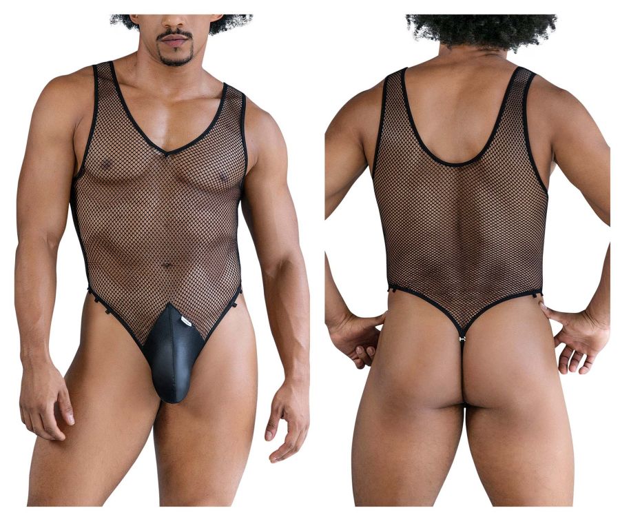 CandyMan 99858 Fishnet Bodysuit Color Black - DealByEthan.gay loves CandyMan