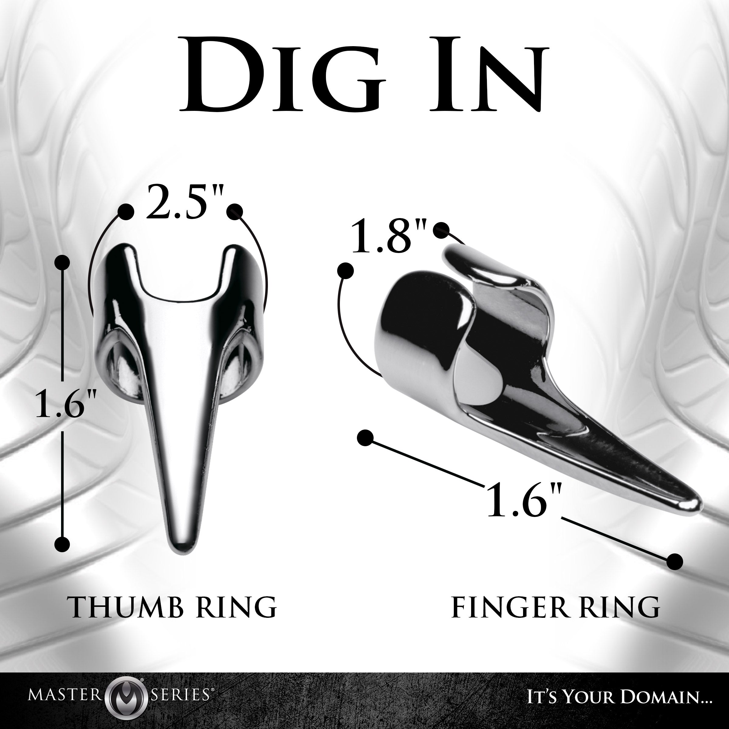 Clawed 5pc Sensation Play Rings - DealByEthan.gay loves Master Series