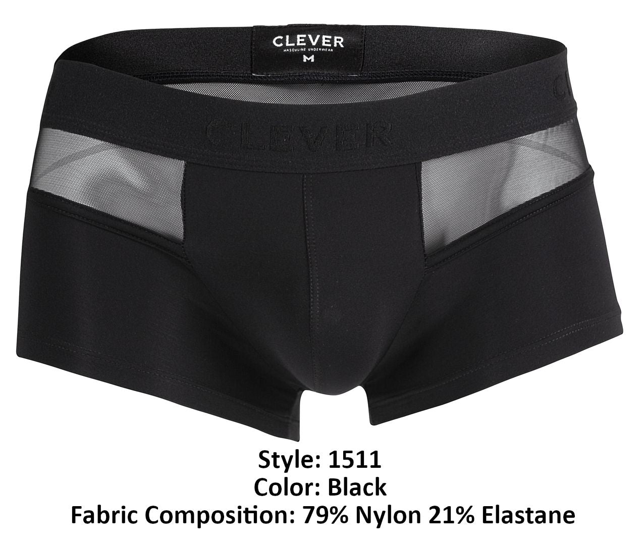 Clever 1511 Caspian Trunks Color Black - DealByEthan.gay loves Clever