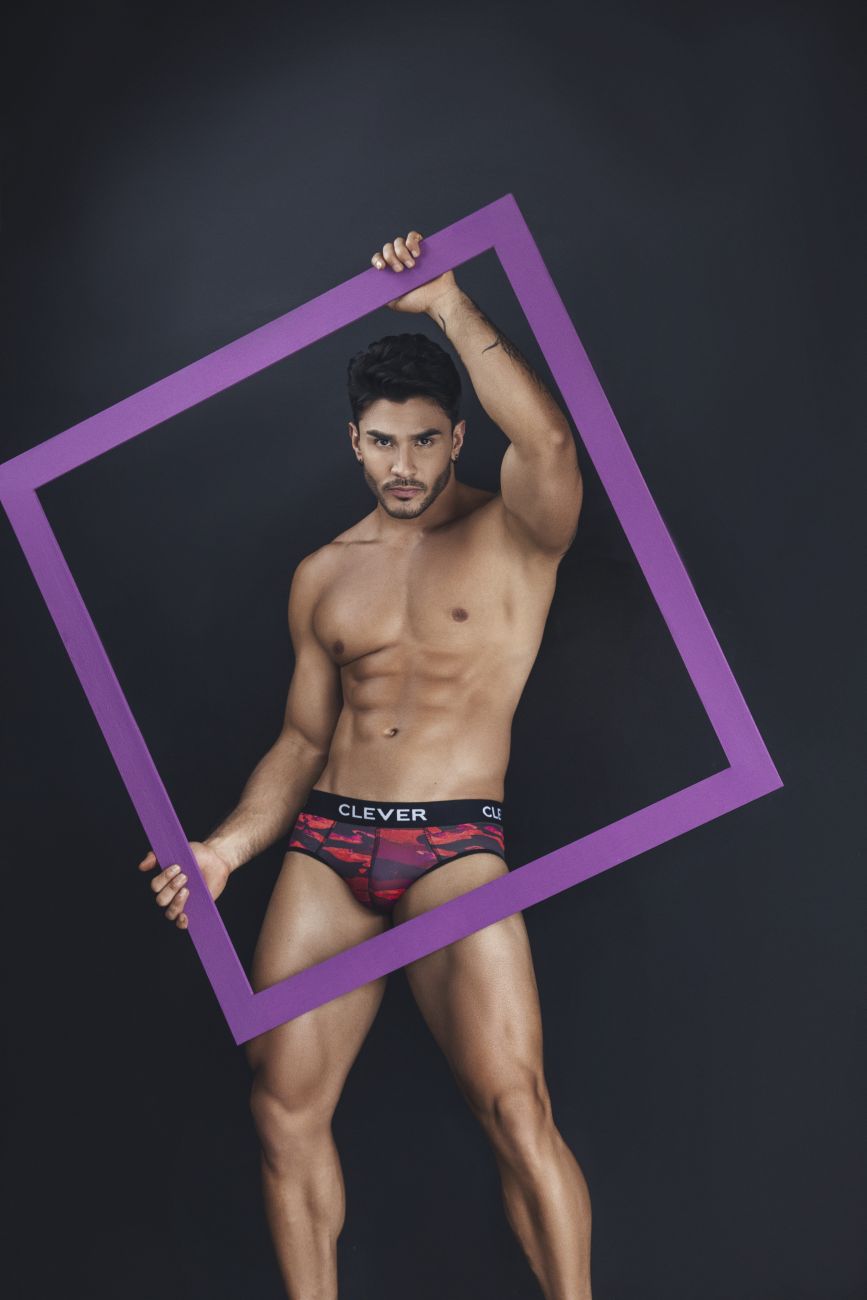 Clever 1523 Navigate Briefs Color Red - DealByEthan.gay loves Clever