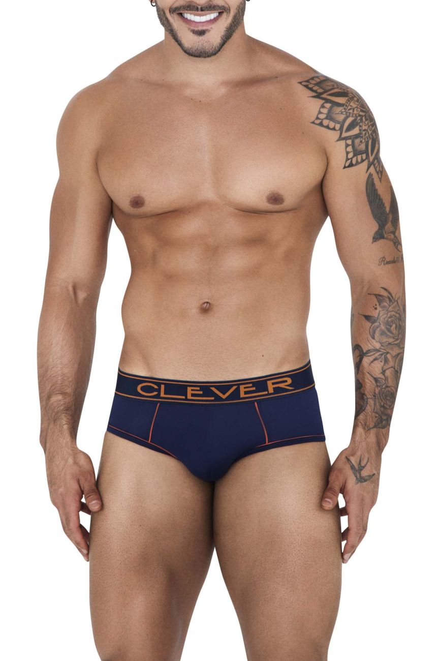 Clever 1527 Strait Briefs Color Dark Blue - DealByEthan.gay loves Clever