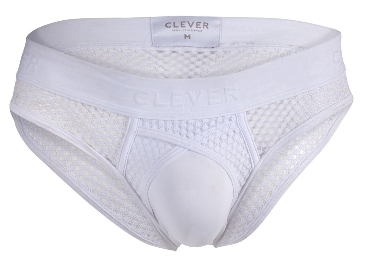 Clever 1532 Swirl Briefs Color White - DealByEthan.gay loves Clever