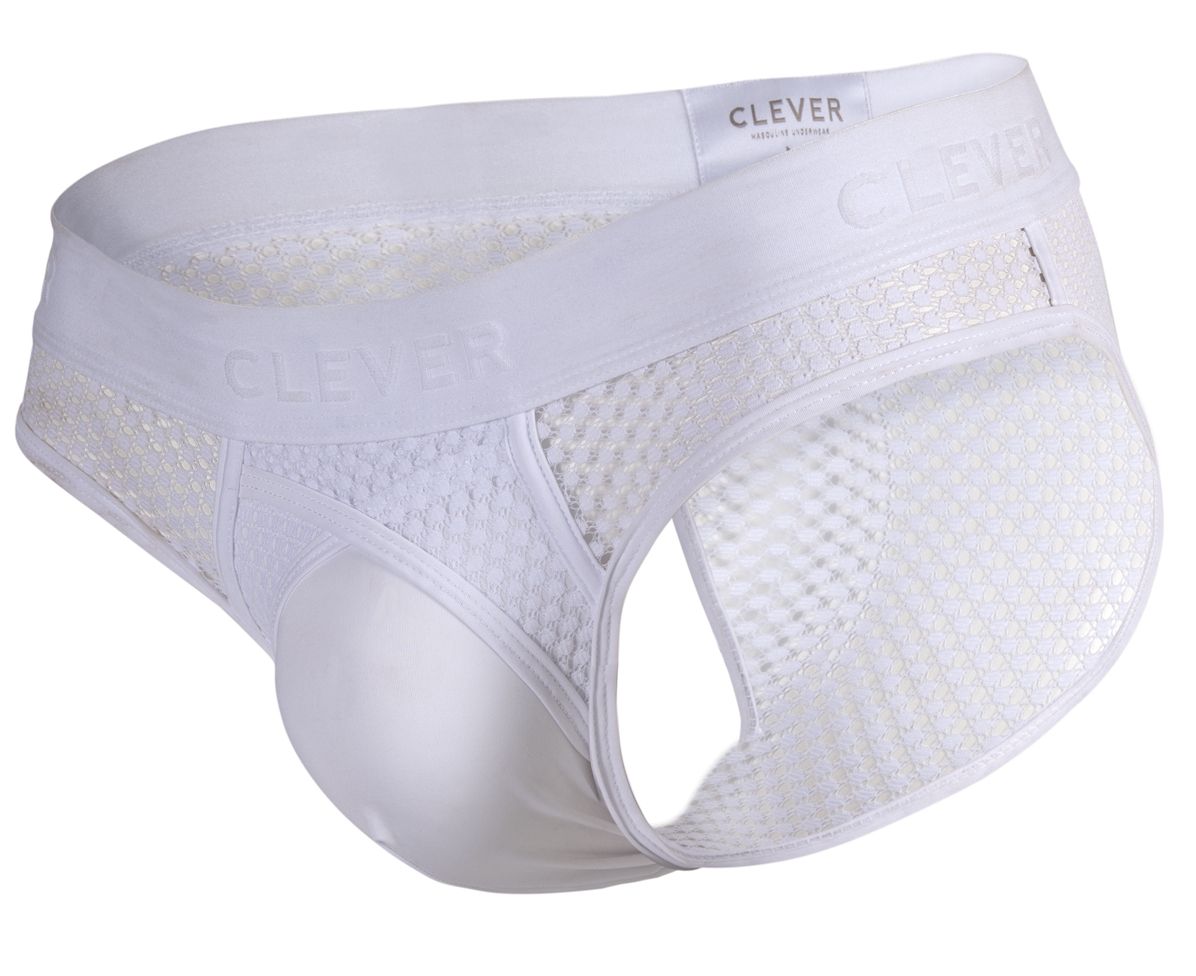 Clever 1532 Swirl Briefs Color White - DealByEthan.gay loves Clever
