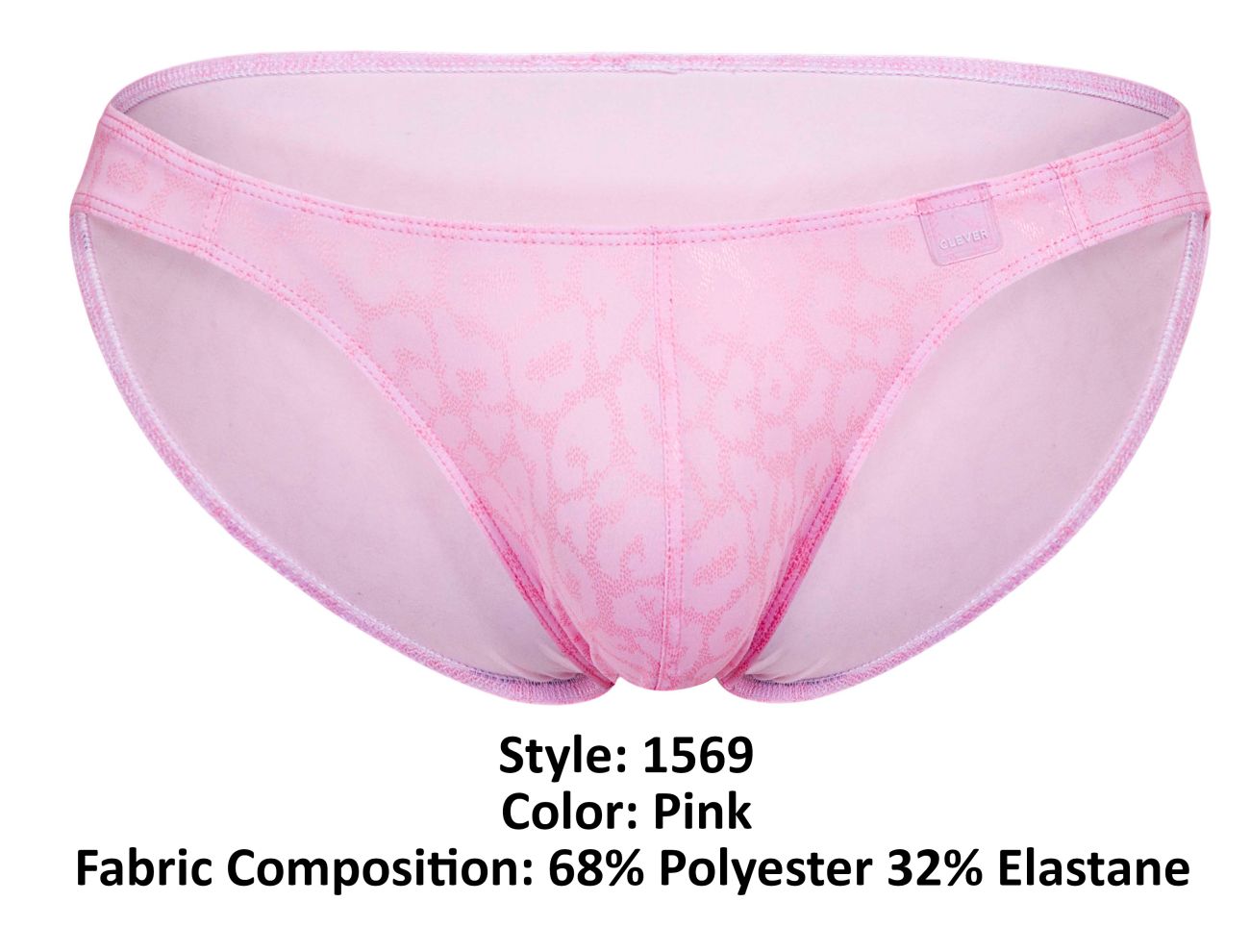 Clever 1569 Shine Bikini Color Pink - DealByEthan.gay loves Clever