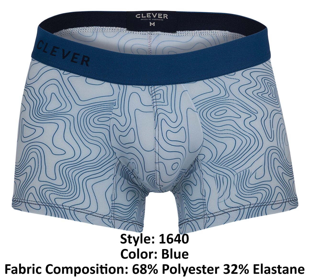 Clever 1640 Emphatic Trunks Color Blue - DealByEthan.gay loves Clever