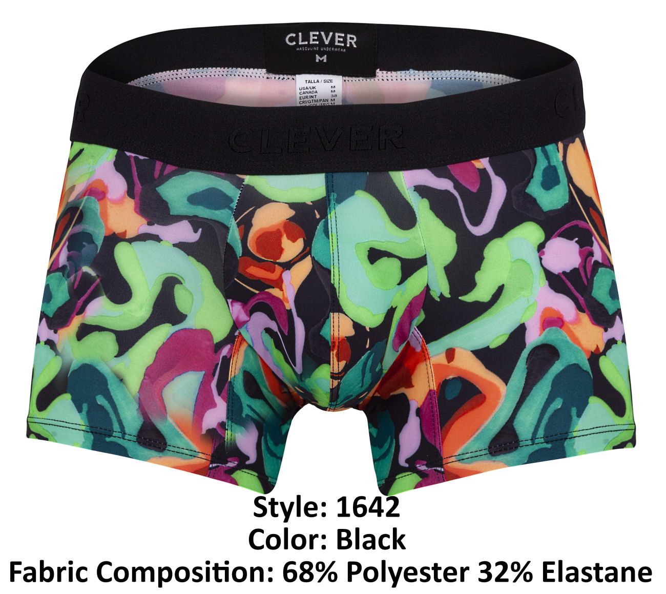 Clever 1642 Absolute Trunks Color Black - DealByEthan.gay loves Clever