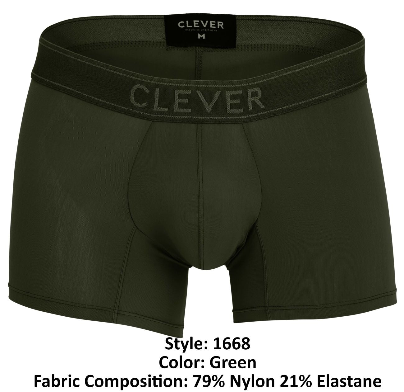 Clever 1668 Britanica Trunks Color Green - DealByEthan.gay loves Clever