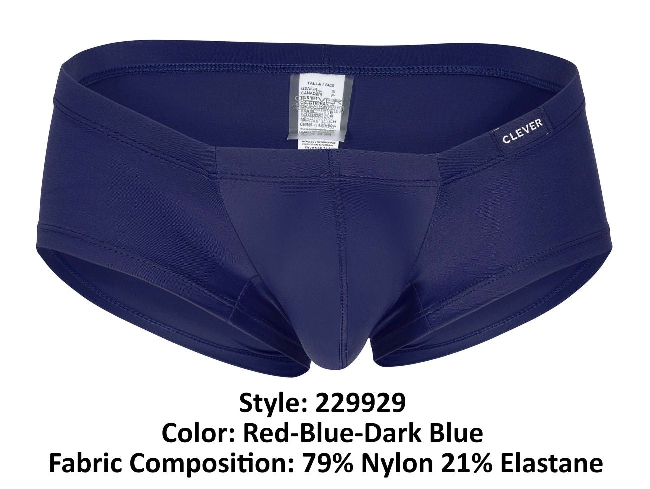 Clever 229929 3PK Australian Latin Trunks Color Red-Blue-Dark Blue - DealByEthan.gay loves Clever