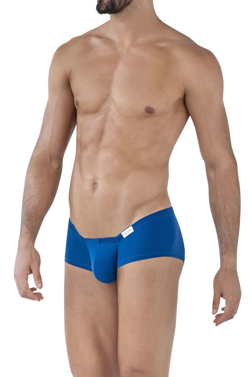 Clever 229931 3PK Australian Latin Trunks Color Petrol Blue-Dark Blue-Gray - DealByEthan.gay loves Clever