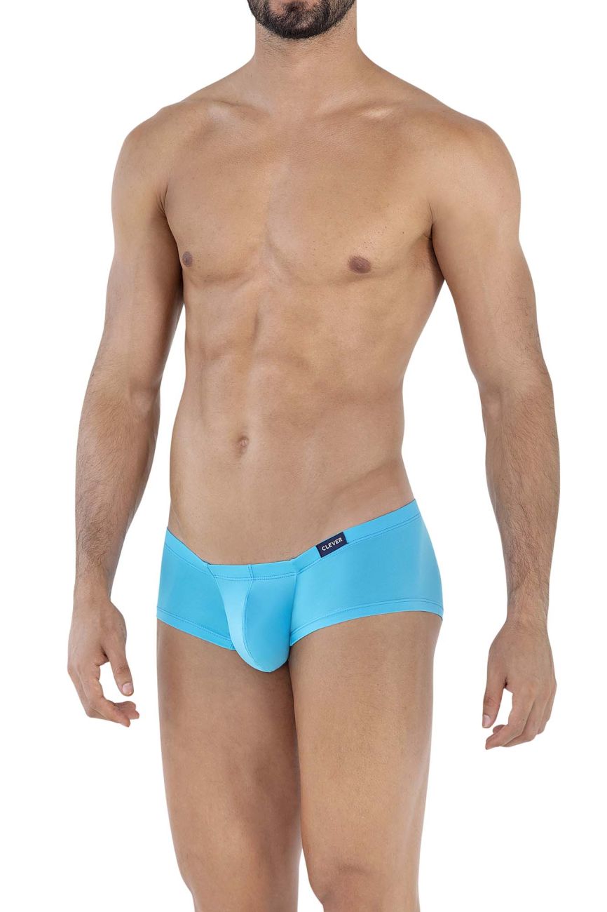 Clever 229932 3PK Australian Latin Trunks Color Blue-Petrol Blue-Grape - DealByEthan.gay loves Clever