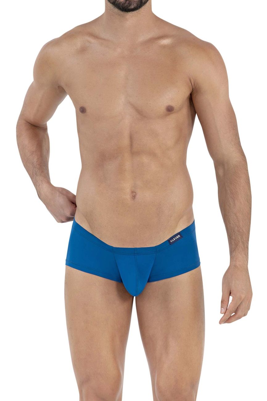 Clever 229932 3PK Australian Latin Trunks Color Blue-Petrol Blue-Grape - DealByEthan.gay loves Clever